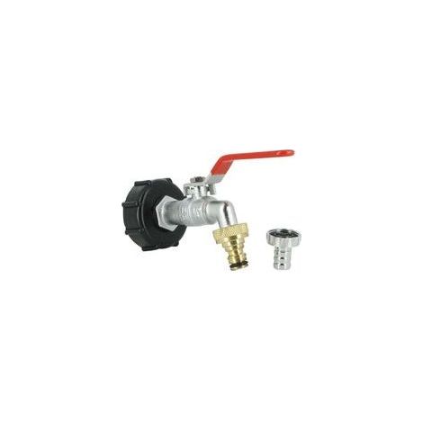 Robinet de Cuve en Laiton Chromé 3/4, Raccord 15 mm avec Nez 20x27 (1/5)