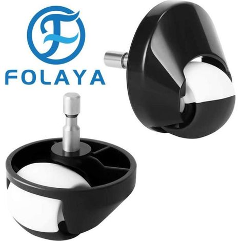 Roue de roulette de remplacement FOLAYA pour iRobot Aspirateur Roomba 500 600 700 800 900 seri - Noir (1/4)