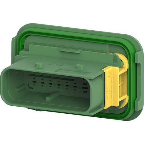 Connettore Heavy Duty Sealed 1.6X2.8 porta maschio 16vie verde