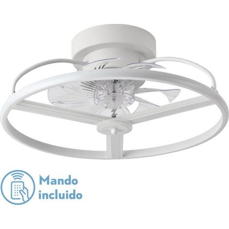 FABRILAMP Ventilatore 60w Dc Bora White 8 Blades Transp. 18x50x50cm 6Vel. 3 Colori / Terremoto, Memoria, Timer e Controllo Intensità 5100lm (1/4)
