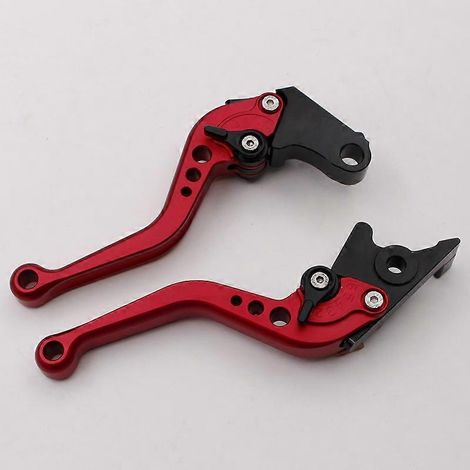 Compatible avec les motos Lifan KPS200 et KPR150 : tige de commande de klaxon de frein modifiée et poignée d'embrayage Biaoying 150 (rouge 1). (1/5)