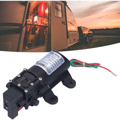 Pompa a membrana autoadescante da 12V 70W per irrigazione da giardino e lavaggio auto (1/5)