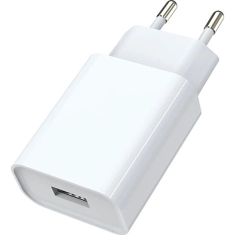Chargeur USB 5V 2A (10W) Prise EU avec Câble USB vers Type-C de 1M, Adaptateur de Charge pour Téléphones Mobiles (1/5)