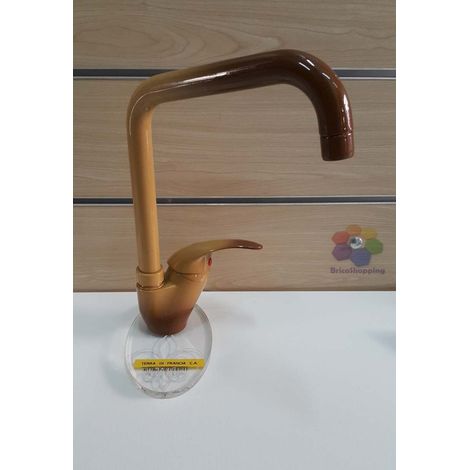 Rubinetto Miscelatore  Monocomando Terra Di Francia Collo Alto U Ata Made In It
