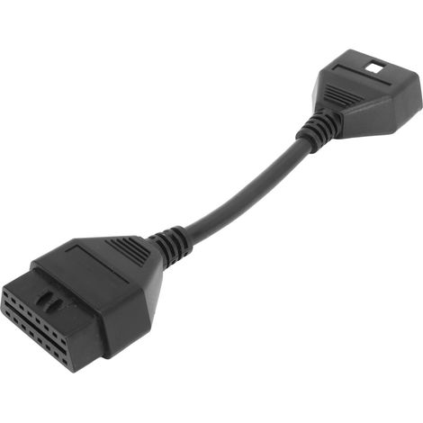 Câble adaptateur d'extension de diagnostic OBDII mâle-femelle 16 broches 18 cm