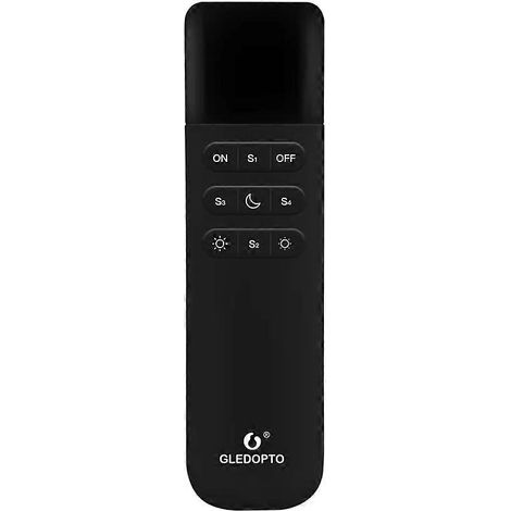 GLEDOPTO WLED Télécommande RGB IC LED ESP NOW APP WiFi Sans fil Réglage de la luminosité 4 scènes prédéfinies Veilleuse Portée 50M (1/5)