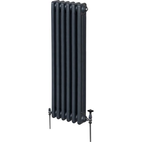 Traditional 3 Column Radiator - 1500 x 292mm - Anthracite Grey