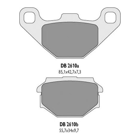 Plaquettes de frein Delta CAN AM 110 C Force EV 23 25 Quads MZ MUZ Baghira