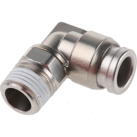 Adaptateur fileté coudé SMC KQG2 vers Enfichable 6 mm R 1/8 Mâle ( Prix pour 1 )