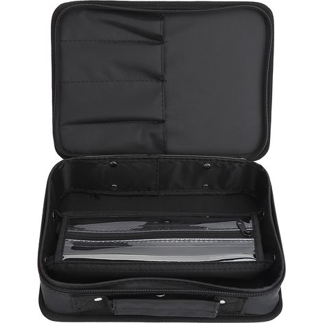 Sac de transport pour coiffeur, étui de rangement portable pour matériel de coupe, kit d'organisation pour barbier, accessoires de coiffure. (1/5)
