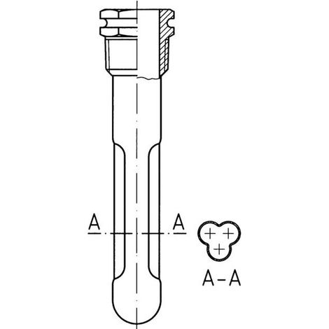 Afriso 67337 TG 2000 / 2 15x16 mm, laiton, longueur de tige L1 150 mm