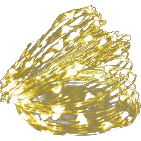 Guirlande lumineuse LED à piles pour décoration de fête, mariage, sapin de Noël, guirlande scintillante féerique