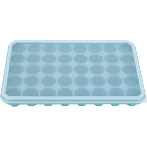 Cubitera de silicona verde, 40 compartimentos, con tapa extraíble. Accesorios de cocina. (1/5)