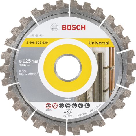 Bosch disco de diamante Best for Universal, 125 x 22,23 x 2,2 x 12 mm -2608603630 (1/5)