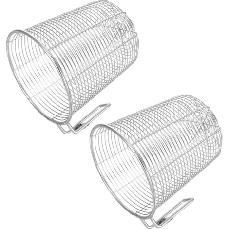 Lot de 2 porte-ustensiles inox, organisateurs suspendus pour évier et lave-vaisselle