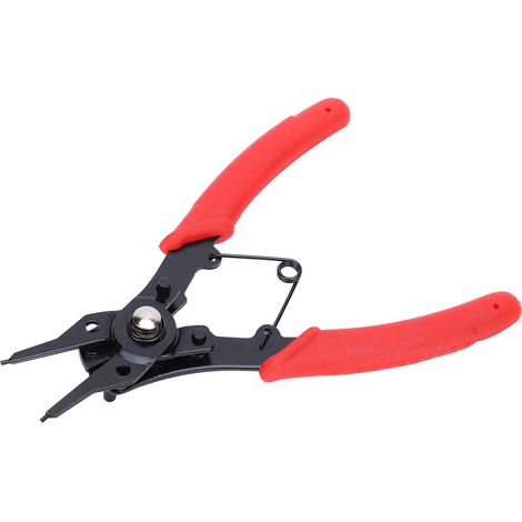 Pince à circlips, outil à main multifonctionnel 4 en 1 en acier à haute teneur en carbone avec mandrins interchangeables (1/5)