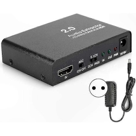 Répartiteur audio HDMI 4K avec prise en charge HDR et YUV444, doté d'un répartiteur optique. (1/5)