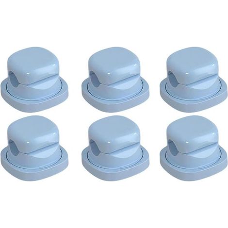 Set di 6 fermacavi a molla - Gestione dei cavi senza ingombri - Organizzatore di cavi - Organizzatore da scrivania - Adatto per USB, HDMI, parete, computer, auto, ufficio e casa - 7 mm (1/5)
