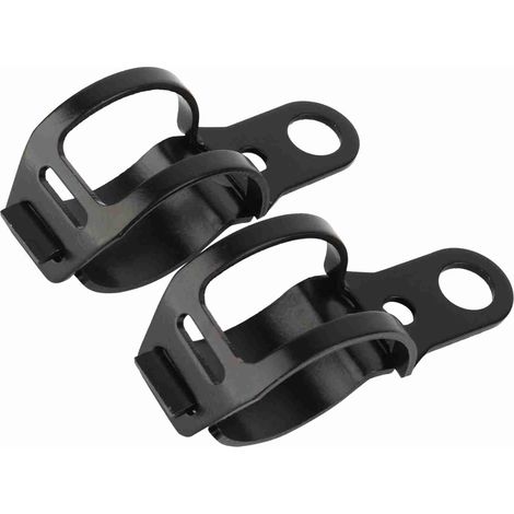 Support Moto Clignotant Support Fixation Fourche 30-43mm Décalage Étriers Noir HNH (1/5)