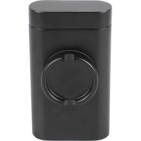 Aufbewahrungskoffer mit Mini-Grinder aus Aluminiumlegierung, benutzerfreundlicher 2-in-1-Grinder, Taschen-Grinder für den Outdoor-Einsatz, schwarz (1/5)