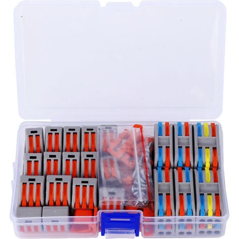 [NON UTILIZZATO] 58 pezzi PCT 1128AWG connettore di cablaggio compatto con viti di montaggio per motore,