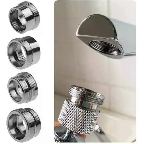 Nützlicher Belüfteradapter für Wasserfilter, Außengewinde, Küchenarmatur, wassersparender Adapter, Wasserhahn-Belüfteranschluss (1/4)