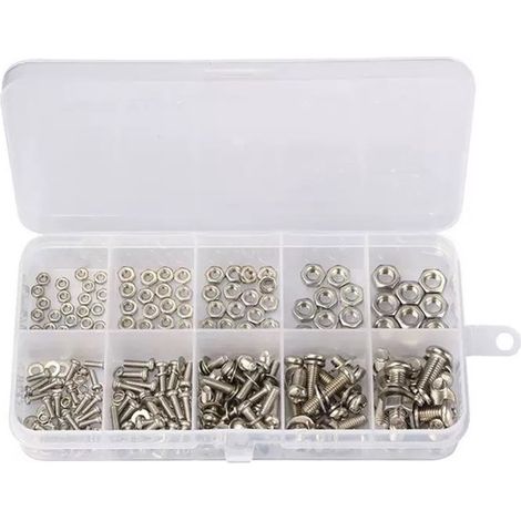 Juego de 320 tornillos de cabeza redonda M2, M2.5, M3, M4 y M5 - Sujetadores (1/5)
