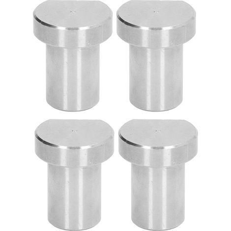 4-teiliger Werkbank-Anschlag, 19 mm Durchmesser, Edelstahl, silber, Tischnagelbremse für die Holzbearbeitung (1/5)