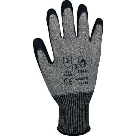 NOW Schnittschutzhandschuhe EN388 Kat. II Taeki5 Gr.10 grau m.PU-Beschichtung (1/2)