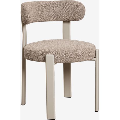 SKLUM Polsterstuhl aus Eisen Jolie Braun Mokka