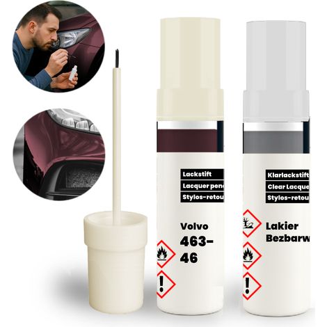 Kit di vernice ritocco Volvo 463-46 2 in 1: base + trasparente con pennello (1/5)