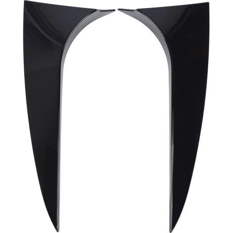 Becquet latéral de fenêtre arrière gauche droite, 2 pièces, couvercle de garniture d'aile noir brillant pour frein de tir de classe CLA X117 2013 à 2019. (1/5)