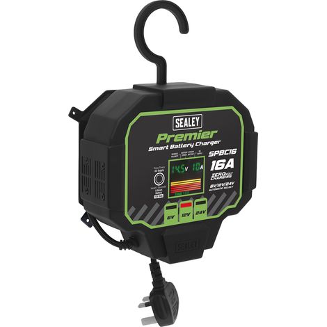 Sealey SPBC16 Premier Fully Automatic Battery Maintainer Charger 16A