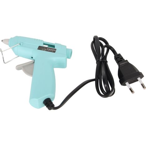 Mini machine à colle thermofusible DIY à préchauffage rapide 20W, livrée avec 30 bâtons de colle, convient à la maison et à l'école, 110-240V, prise bleue standard européenne. (1/5)