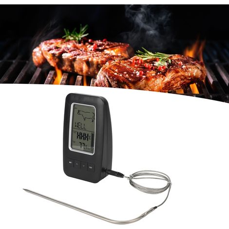 Thermomètre de barbecue sans fil à distance, mural, avec sonde, thermomètre alimentaire de cuisine (1/5)
