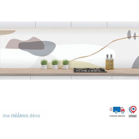 Crédence : Collines abstraites 6 - Alu composite - 120 - 60 (1/3)