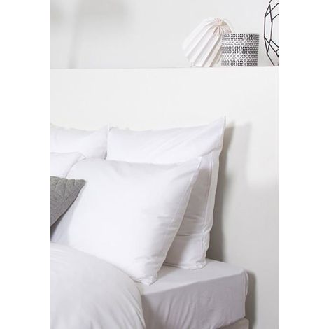 Drap Housse - COTE DECO - Grand Bonnet - Coton Bambou - Blanc - Anti-allergique