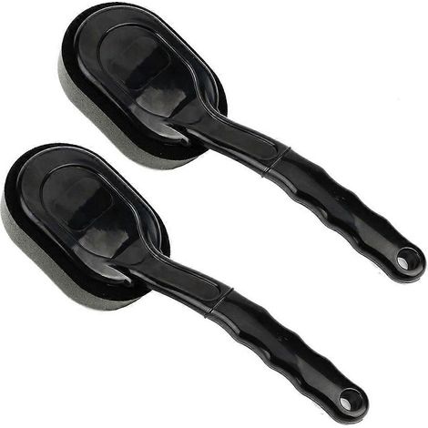 Applicateur brillance pneus, pad de dressing caoutchouc avec poignée, pour jantes et flancs, usage auto, finition satinée (1/5)