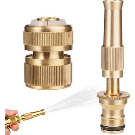 Filiyano-Pulvérisateurs haute pression réglables et raccords de tuyau en laiton, ensemble de 1/2 pouce (1/5)