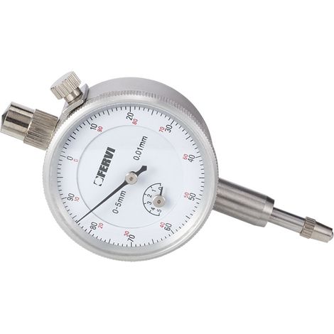 Comparatore centesimale a orologio 0-5 mm risoluzione 001 mm Fervi c002/42