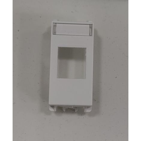 Placa frontal rj45 urmet nea keystone conexión 1 módulo blanco - 10445.b.fr