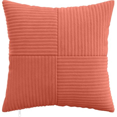 vidaXL Funda de almohada 2 pcs ALMELO Rojo Naranja 30 x 30 cm pana (1/2)