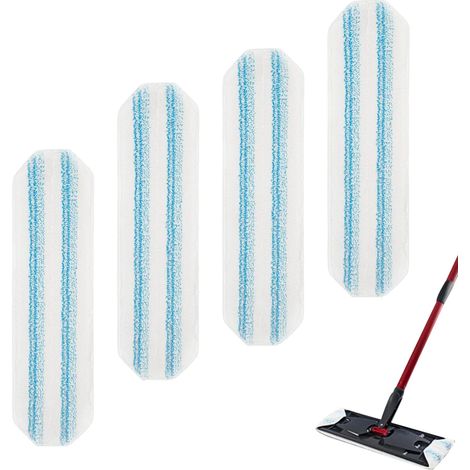 O-Cedar H2pro Mikrofaser-Reinigungspads – Entfernt hartnäckigen Schmutz von Holz, Fliesen und Marmor. Wiederverwendbar und sehr saugfähig (4er-Pack).