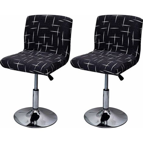 royaluxe - Housse de Tabouret de Bar Extensible,  2PCS Housse de Chaise Haute Imprimée pour Bar Couvre de Chaise de Salle à Manger Haute, Protecteur de Siège de Chaise de Salle à Manger (1/5)