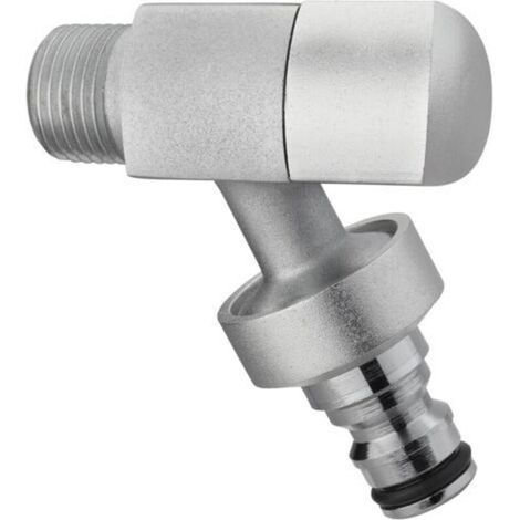 Robinet de jardin déco laiton nickelé (1/5)
