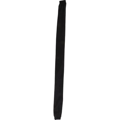Chaîne anti-poussière en flanelle 60cm x 5cm avec fermeture éclair, noir, protection filaire. (1/5)
