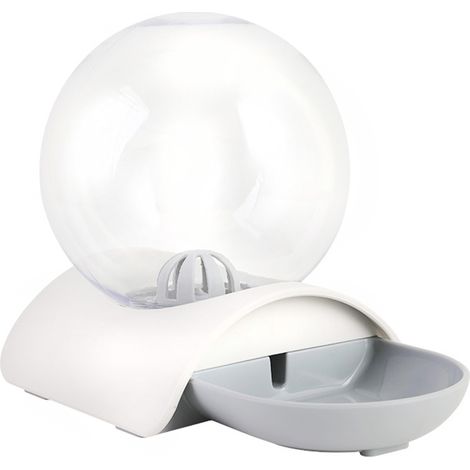 Fontaine à eau automatique pour chat en forme de boule transparente, capacité de 98 oz (environ 2,9 litres).-AquaForge