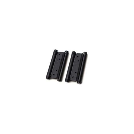 1 Paar zweiflügelige Türscharniere aus Edelstahl, schwarz, 76 mm (1/4)