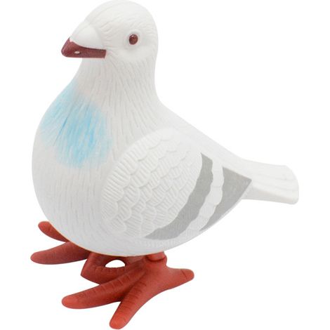 Aufzieh-Vogelspielzeug, realistische, niedliche Aufzieh-Vogel-Spielzeugsimulation, für drinnen und draußen, weiß (1/5)