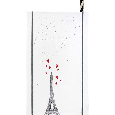 Décoration Murale d'Intérieur Eiffel Corne pour Salon et Bureau Blanc 50 x 70 cm - PANGIVO (1/2)